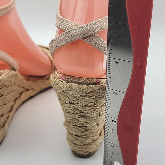 Stuart Weitzman Espadrille Sandals Size 8.  S913 - Picture 6 of 8